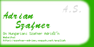 adrian szafner business card